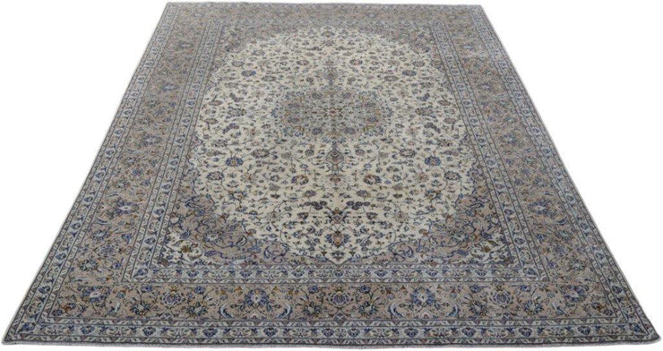 10x13 Authentic Hand-knotted Persian Signed Kashan Rug - Iran - bestrugplace