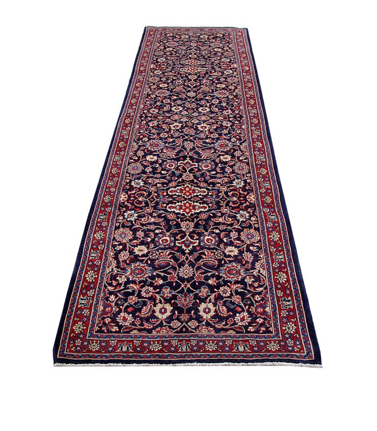 5' x 15' Wine Purple Persian Sarouk Rug