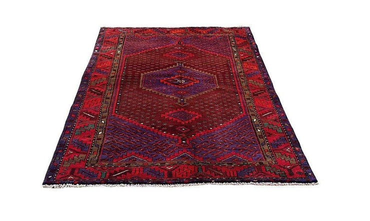 4x7 Authentic Hand Knotted Persian Hamadan Rug - Iran - bestrugplace