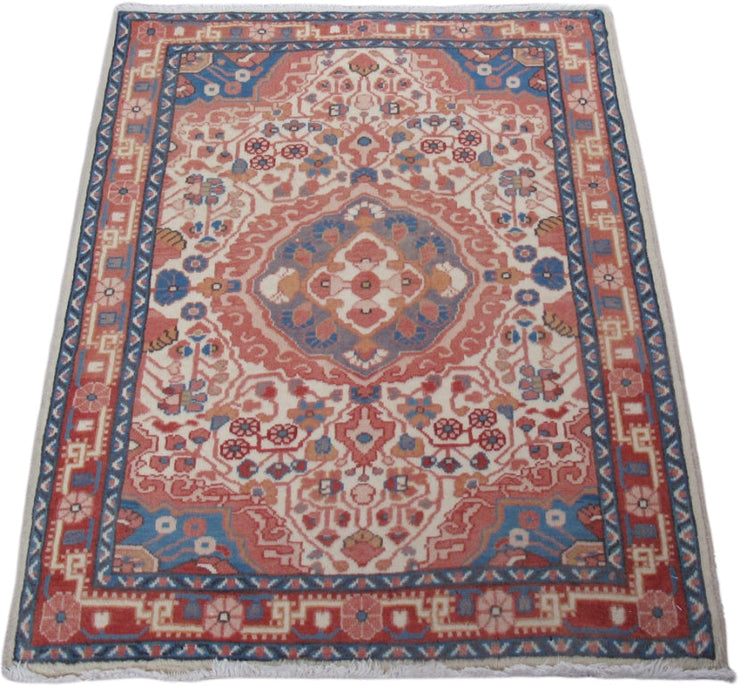 3' x 3' Ivory Persian Jozan Rug