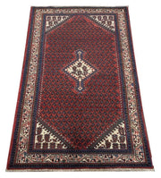 4x7 Authentic Hand-knotted Persian Hamadan Rug - Iran - bestrugplace