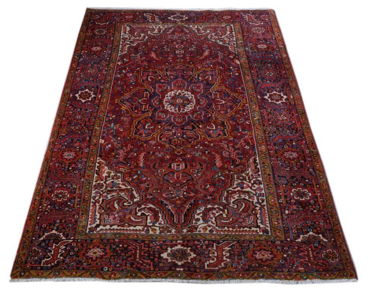 8x12 Authentic Hand-knotted Persian Heriz Rug - Iran - bestrugplace