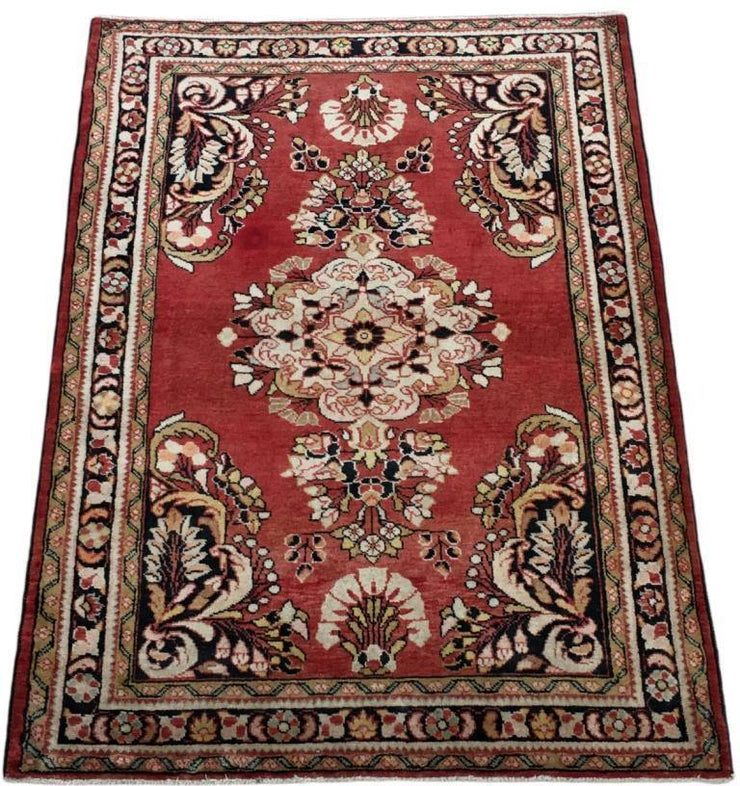 4x5 Authentic Hand-knotted Persian Hamadan Rug - Iran - bestrugplace