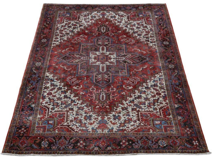 8x11 Authentic Hand-knotted Persian Heriz Rug - Iran - bestrugplace