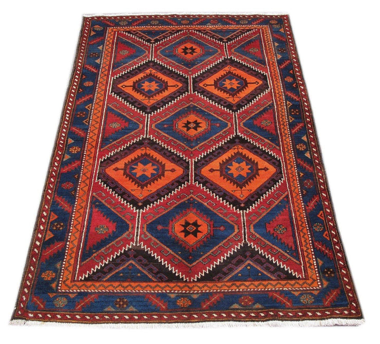 Luxurious 4x7 Authentic Hand-knotted Persian Hamadan Rug - Iran - bestrugplace