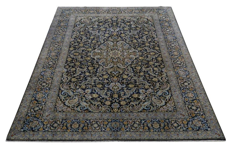 10x14 Authentic Hand-knotted Persian Signed Kashan Rug - Iran - bestrugplace