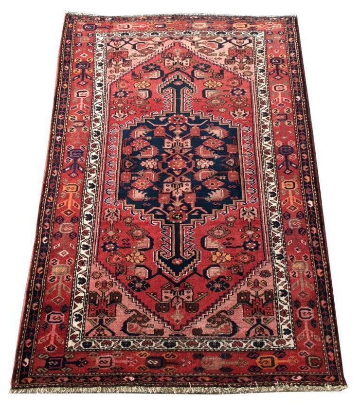 4x7 Authentic Hand-knotted Persian Zanjan Rug - Iran - bestrugplace