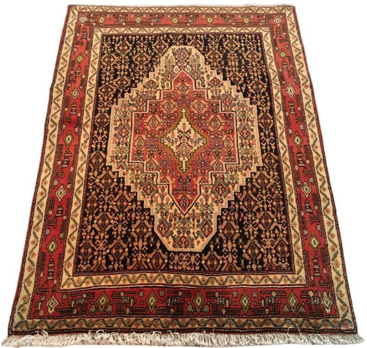 4x5 Authentic Hand-knotted Persian Hamadan Rug - Iran - bestrugplace