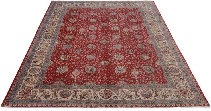 10x13 Authentic Hand-knotted Persian Signed Tabriz Rug - Iran - bestrugplace