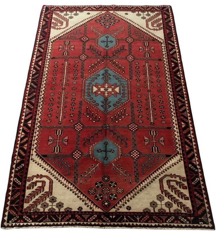 5x9 Authentic Hand-knotted Persian Hamadan Rug - Iran - bestrugplace