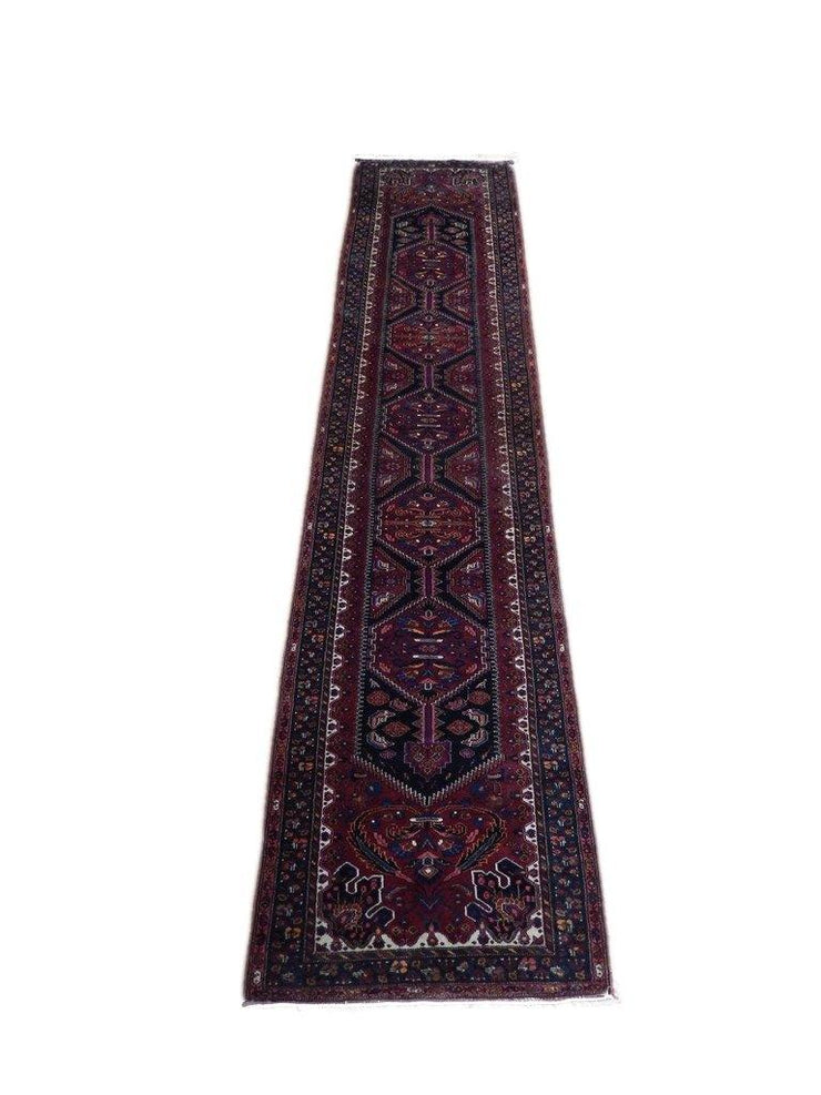 4x17 Authentic Hand Knotted Persian Sarouk Runner - Iran - bestrugplace