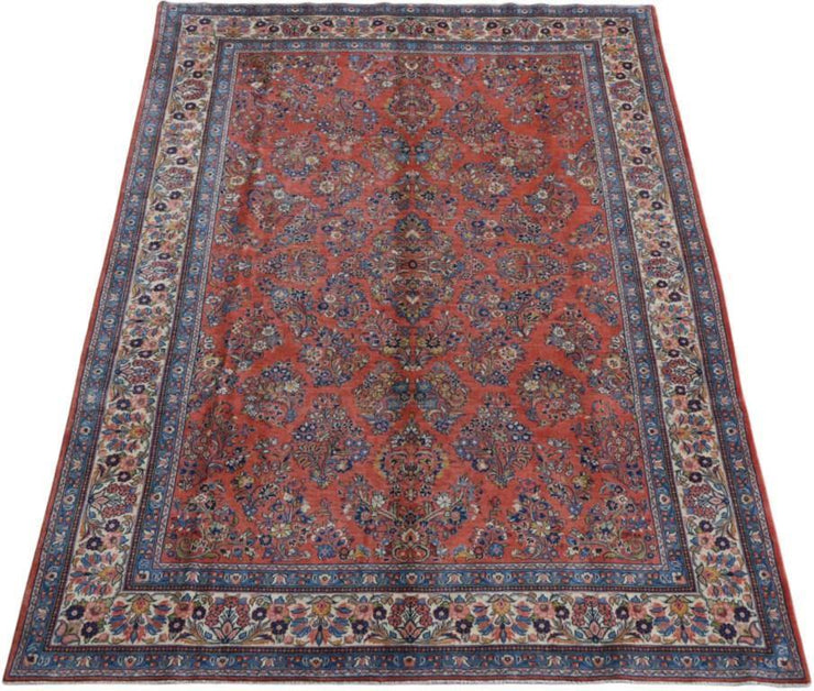 8x12 Authentic Hand-knotted Persian Sarouk Rug - Iran - bestrugplace