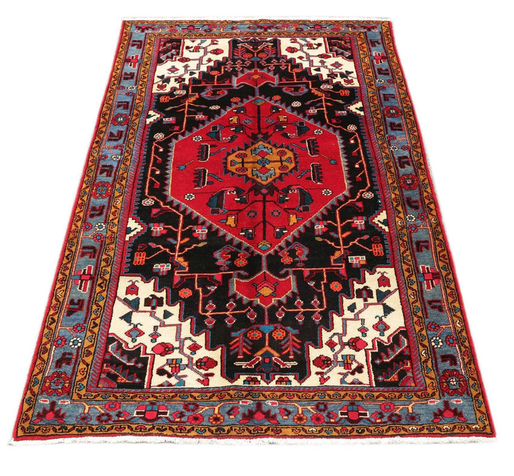 Luxurious 5x7 Authentic Hand-knotted Persian Hamadan Rug - Iran - bestrugplace