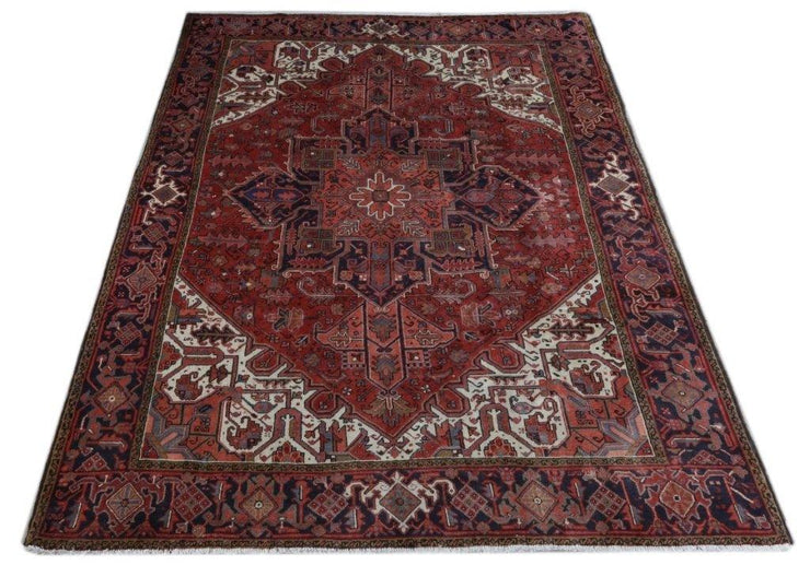 9x11 Authentic Hand-knotted Persian Heriz Rug - Iran - bestrugplace