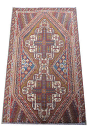 3' x 4' Red Persian Shahrbabak Rug