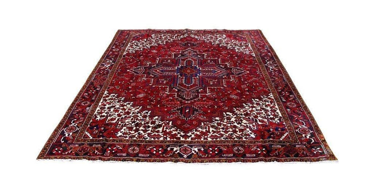 9x11 Authentic Hand Knotted Persian Heriz Rug - Iran - bestrugplace