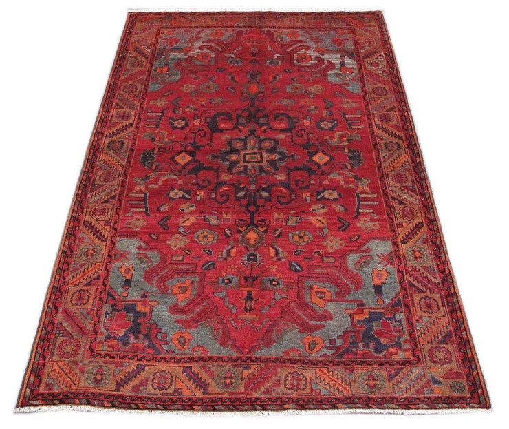 Luxurious 5x7 Authentic Hand-knotted Persian Hamadan Rug - Iran - bestrugplace