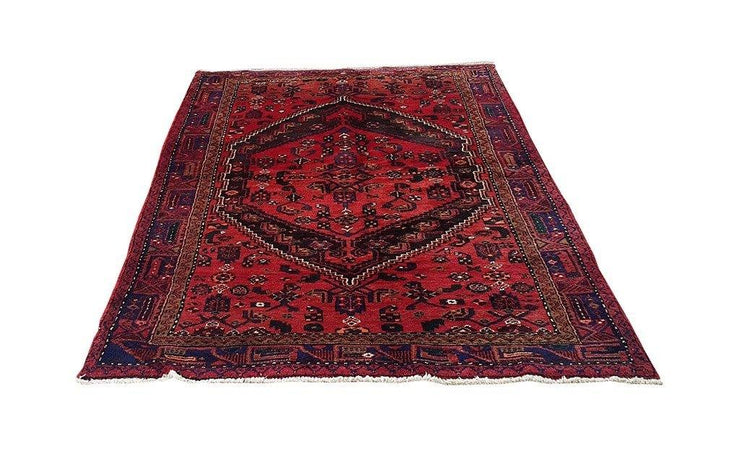 5x7 Authentic Hand Knotted Persian Hamadan Rug - Iran - bestrugplace