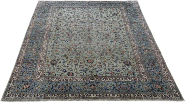 10x13 Authentic Hand-knotted Persian Signed Kashan Rug - Iran - bestrugplace