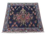 2' x 3' Navy Blue Persian Sirjan Rug