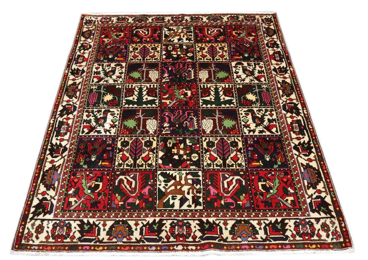 Luxurious 5x7 Authentic Hand-knotted Persian Bakhtiari Rug - Iran - bestrugplace