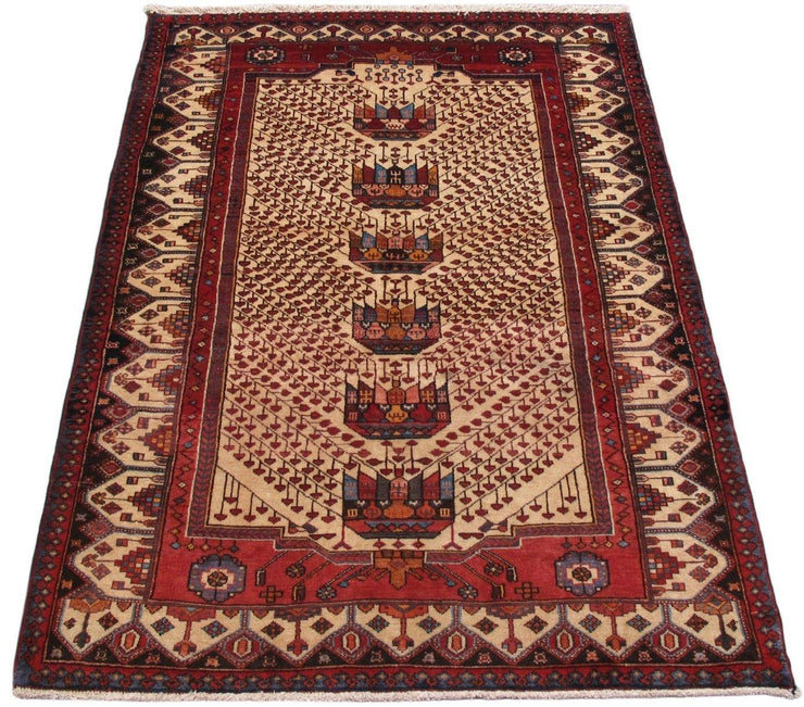 Luxurious 4x6 Authentic Hand-knotted Persian Hamadan Rug - Iran - bestrugplace