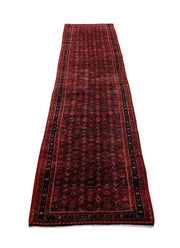 3.8x17 :OMG RUNNER Hand Knotted Persian Runner- Iran - bestrugplace