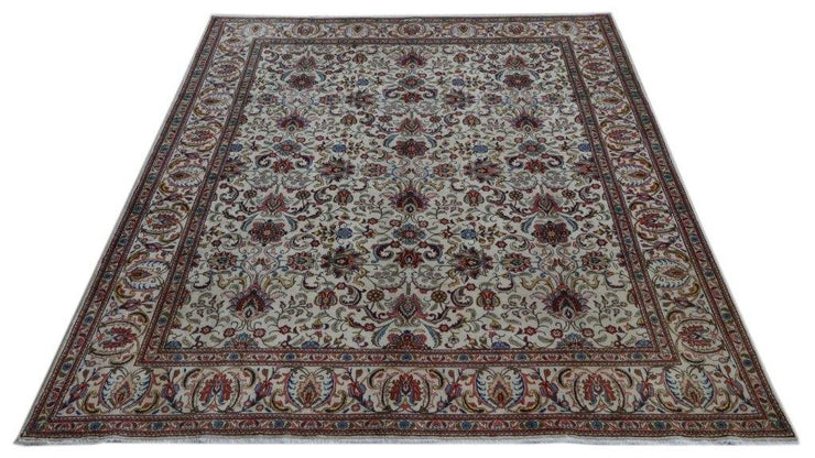 10x13 Authentic Hand-knotted Persian Signed Tabriz Rug - Iran - bestrugplace