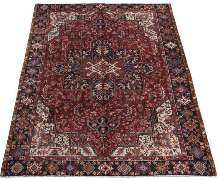 8x11 Authentic Hand-knotted Persian Heriz Rug - Iran - bestrugplace