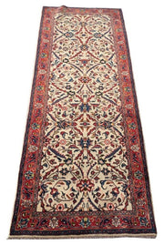 3x8 Authentic Hand-knotted Persian Sarouk Rug - Iran - bestrugplace