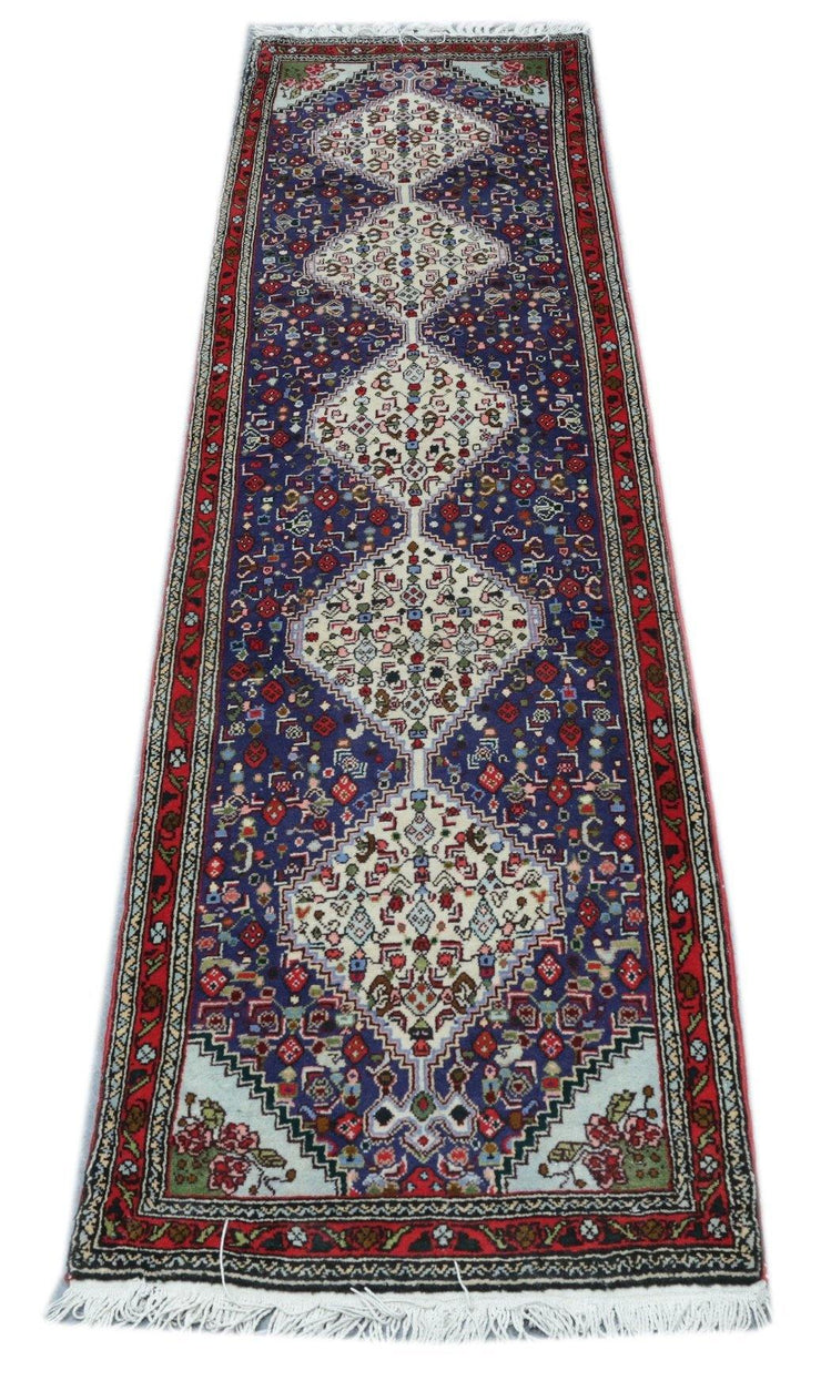 Luxurious 2x8 Authentic Hand-knotted Persian Sanandaj Rug - Iran - bestrugplace