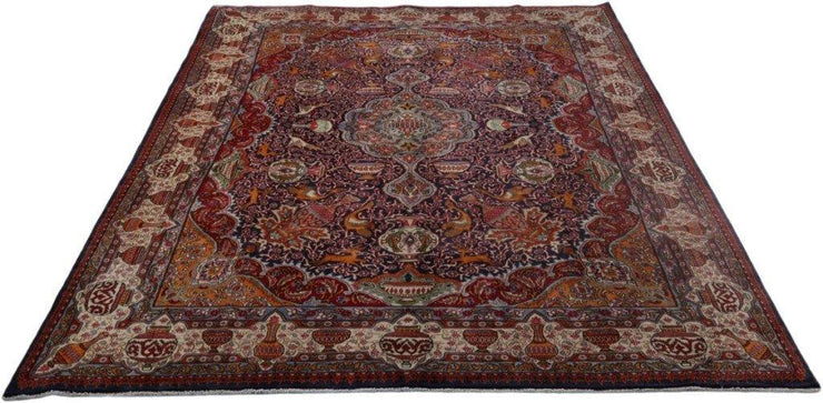 10x13 Authentic Hand-knotted Persian Signed Kashmar Rug - Iran - bestrugplace