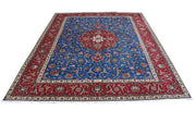 TORQOUISE BLUE 10x13 Authentic Hand Knotted Persian Tabriz Rug - Iran - bestrugplace