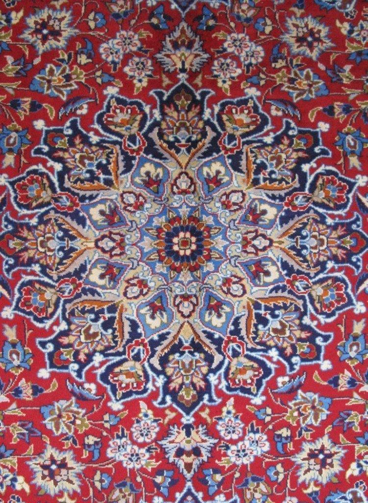 10x14 Authentic Hand-knotted Persian Signed Isfahan Rug - Iran - bestrugplace