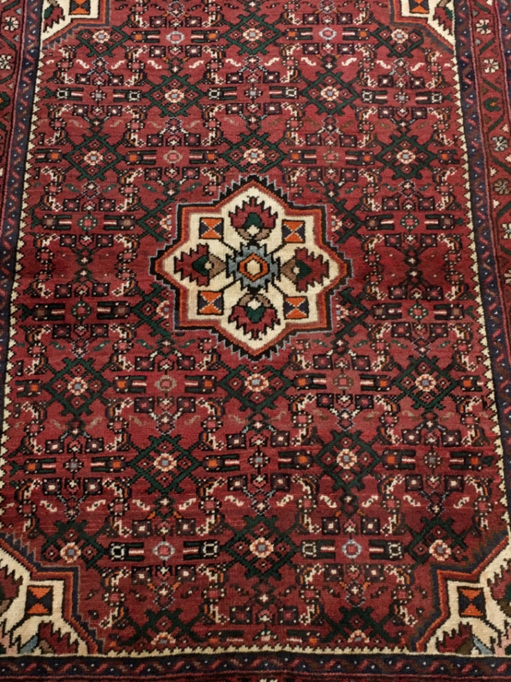 4' x 5'  Persian Hamadan Tribal Rug