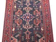 3' x 4' Faded Black Persian Hamadan Rug