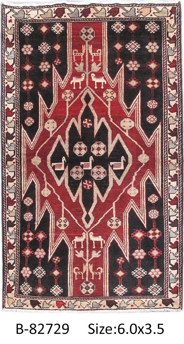 Luxurious 3x6 Authentic Hand-knotted Persian Hamadan Rug - Iran - bestrugplace