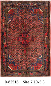 Luxurious 5x8 Authentic Hand-knotted Persian Hamadan Rug - Iran - bestrugplace