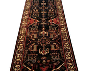 4x14 Authentic Hand-knotted Persian Hamadan Rug - Iran - bestrugplace