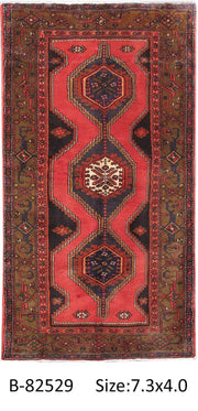 Luxurious 4x7 Authentic Hand-knotted Persian Hamadan Rug - Iran - bestrugplace