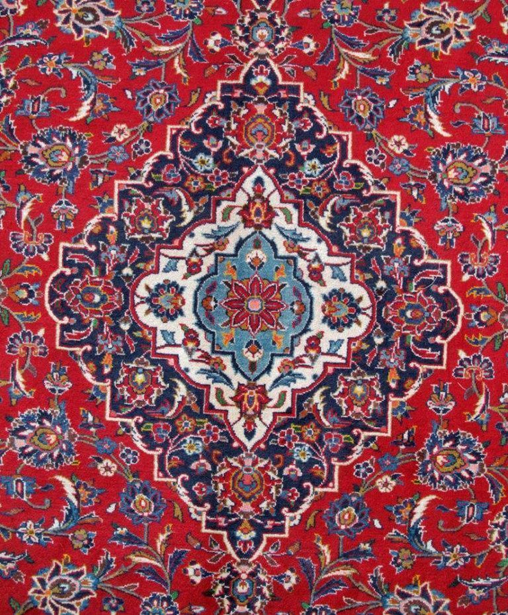 8x12 Authentic Hand-knotted Persian Signed Kashan Rug - Iran - bestrugplace