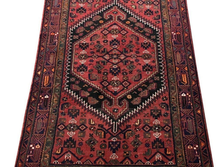 4x7 Authentic Hand-knotted Persian Zanjan Rug - Iran - bestrugplace