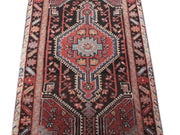 2' x 4' Brown Persian Hamadan Rug