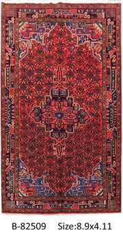 Luxurious 5x9 Authentic Hand-knotted Persian Hamadan Rug - Iran - bestrugplace