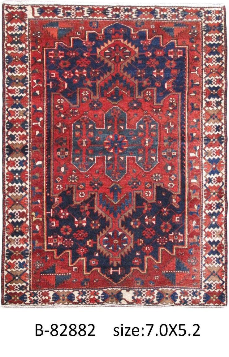 Luxurious 5x7 Authentic Hand-knotted Persian Hamadan Rug - Iran - bestrugplace