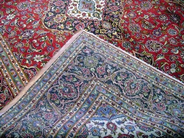 10x13 Authentic Hand Knotted Persian Kashan Rug - Iran - bestrugplace