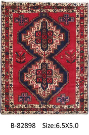 Luxurious 5x6 Authentic Hand-knotted Persian Hamadan Rug - Iran - bestrugplace