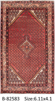 Luxurious 4x7 Authentic Hand-knotted Persian Hamadan Rug - Iran - bestrugplace