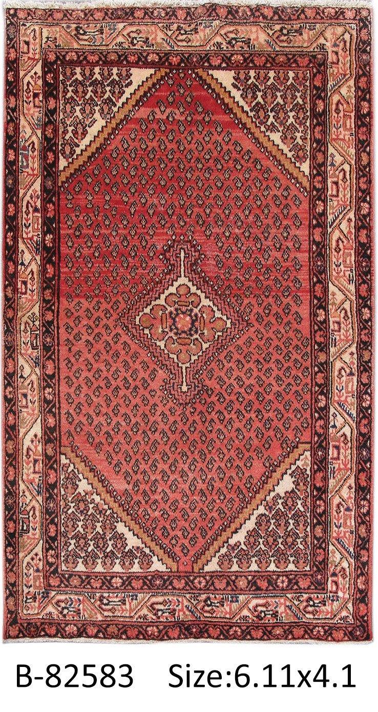 Luxurious 4x7 Authentic Hand-knotted Persian Hamadan Rug - Iran - bestrugplace