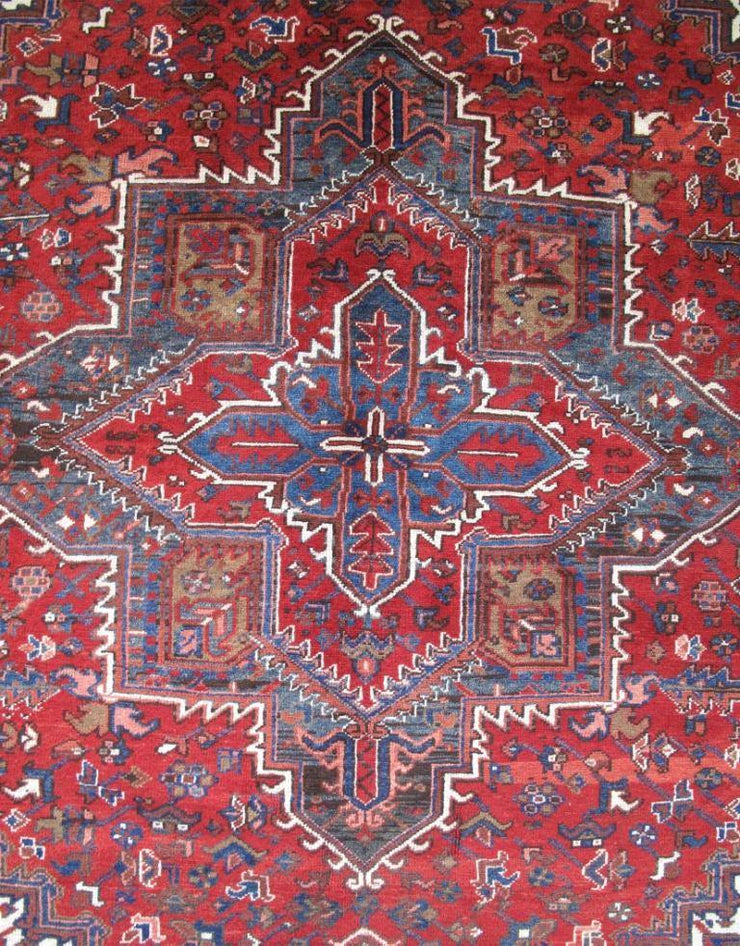 7x10 Authentic Hand-knotted Persian Heriz Rug - Iran - bestrugplace